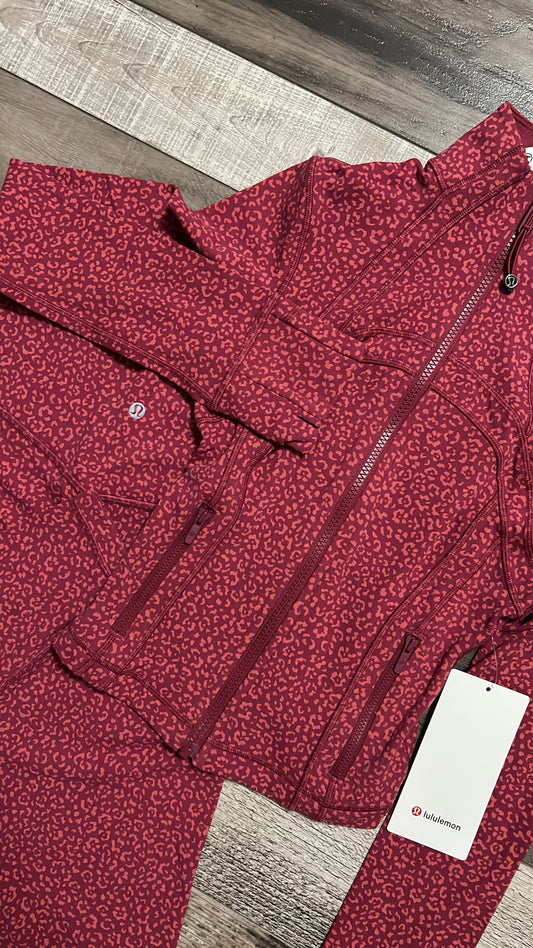 Conjunto Lululemon Define Jacket + Align Legging | Animal Print | Talla M/L
