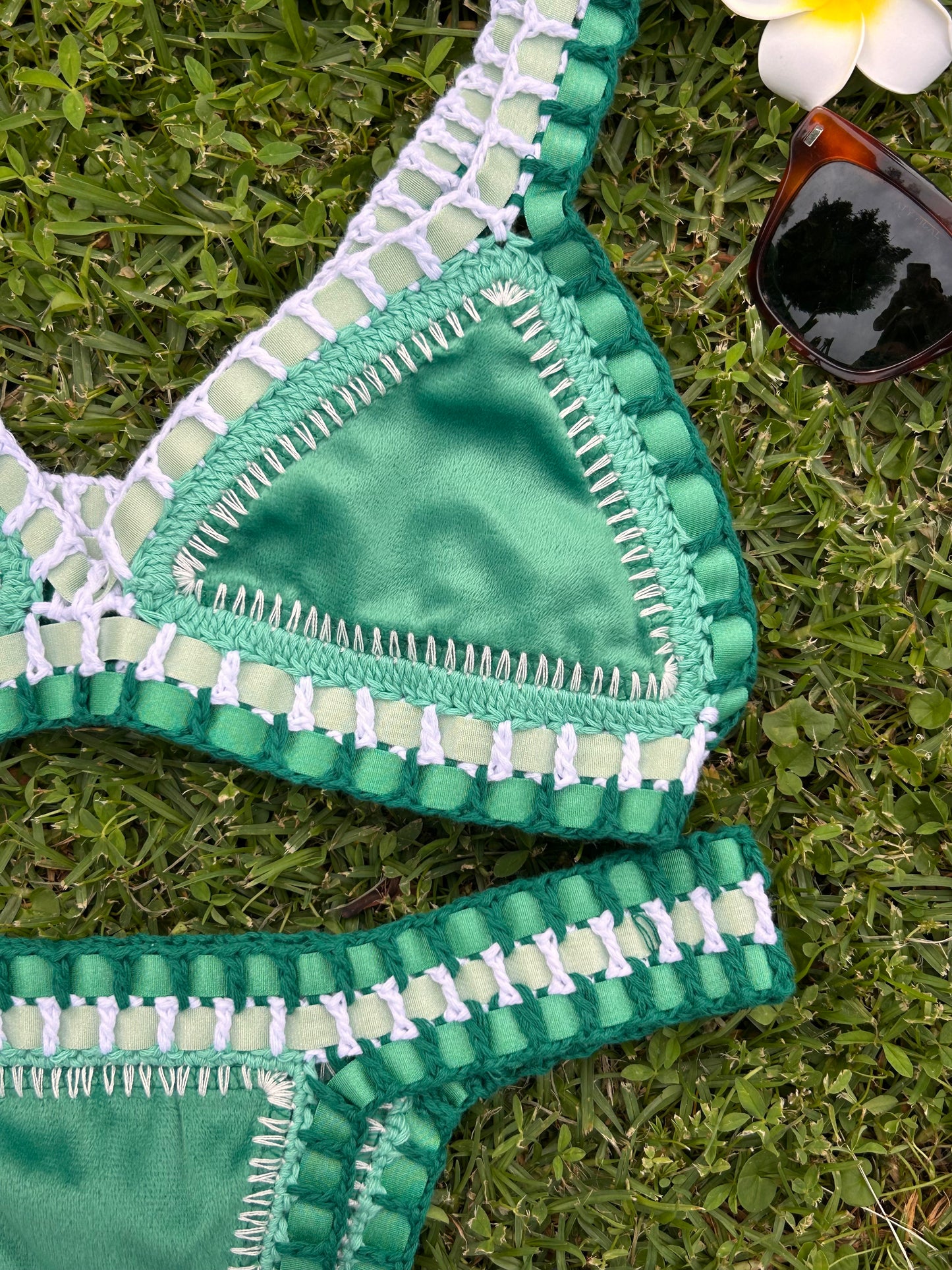 Folklor | Bikini Crochet Verde Esmeralda Velvet